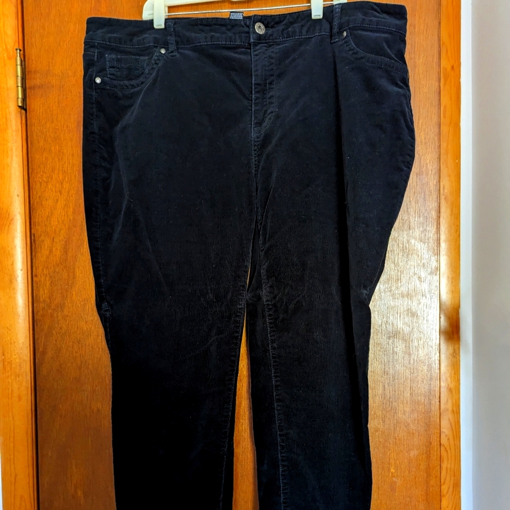Black corduroy pants